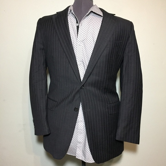 Lauren Ralph Lauren Other - Lauren RL Charcoal Gray Pinstripe Suit Blazer 42 L